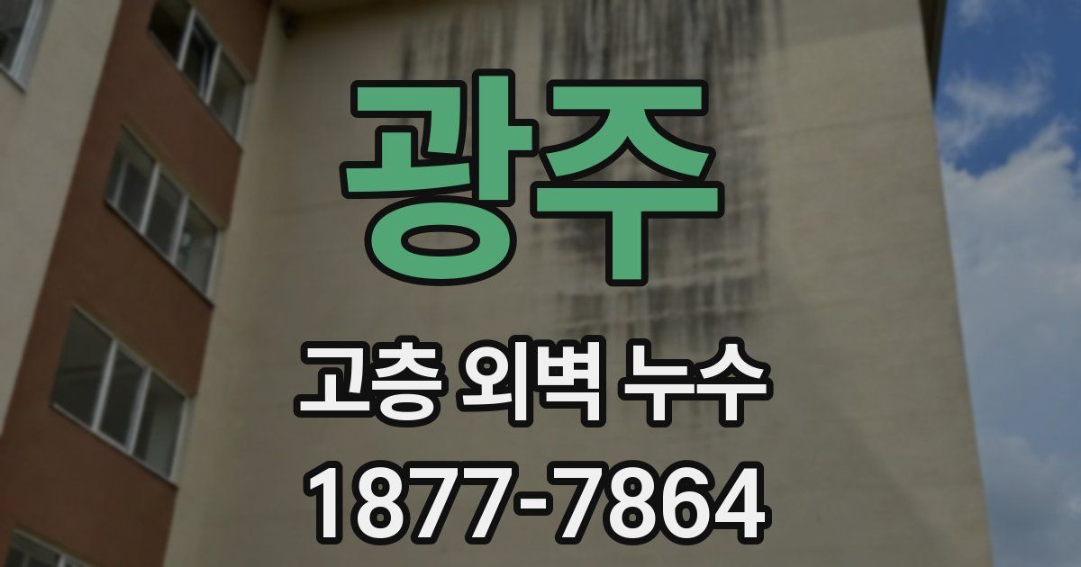 광주 고층 외벽 누수