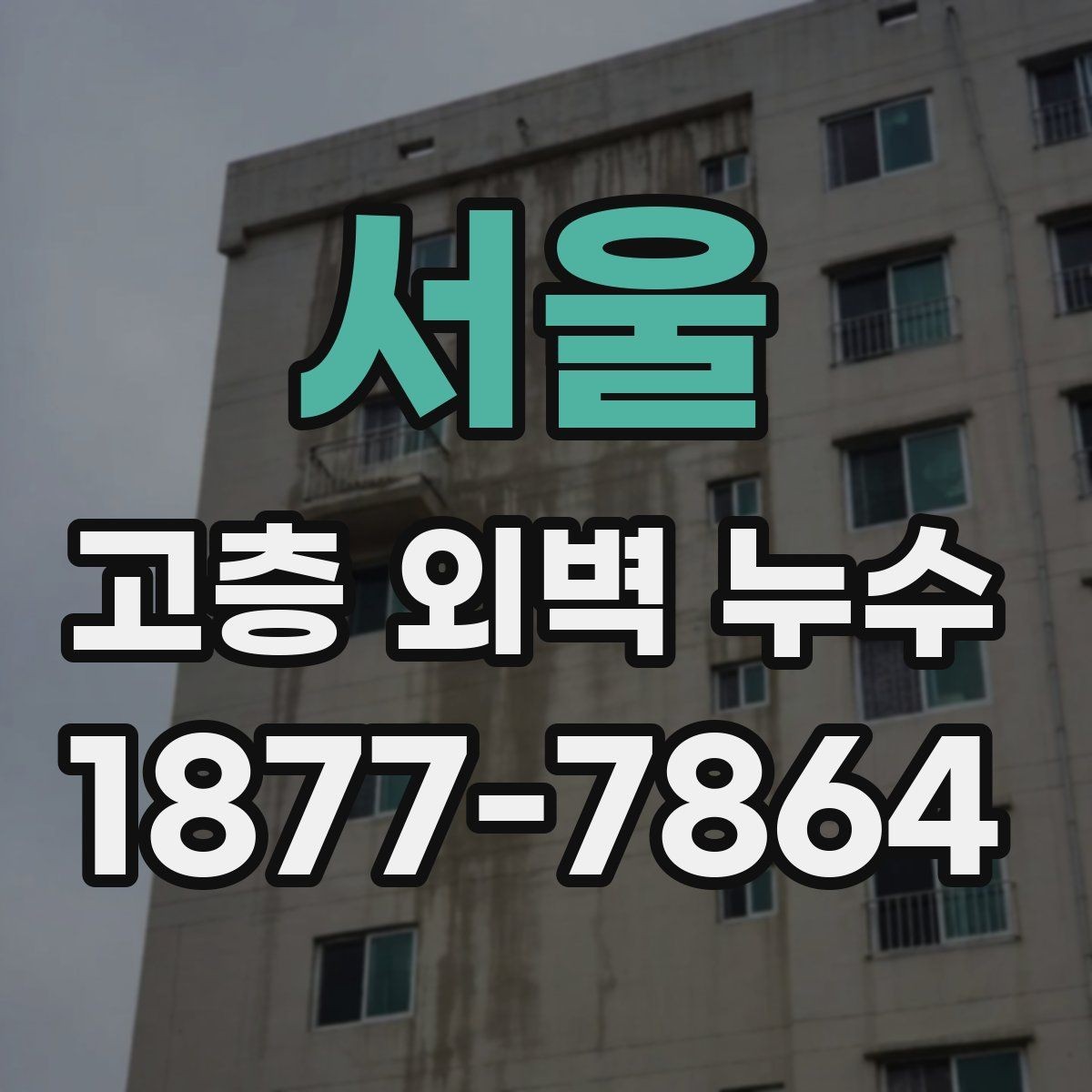서울 고층 외벽 누수 균열 폭과 보수 필요성 판단