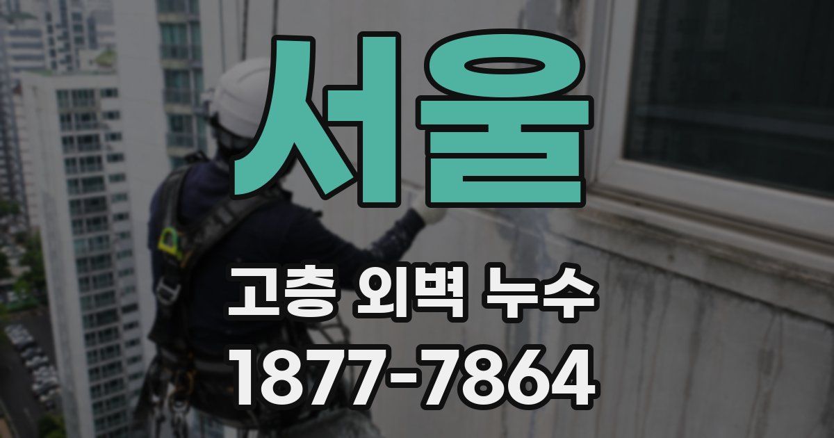 서울 고층 외벽 누수