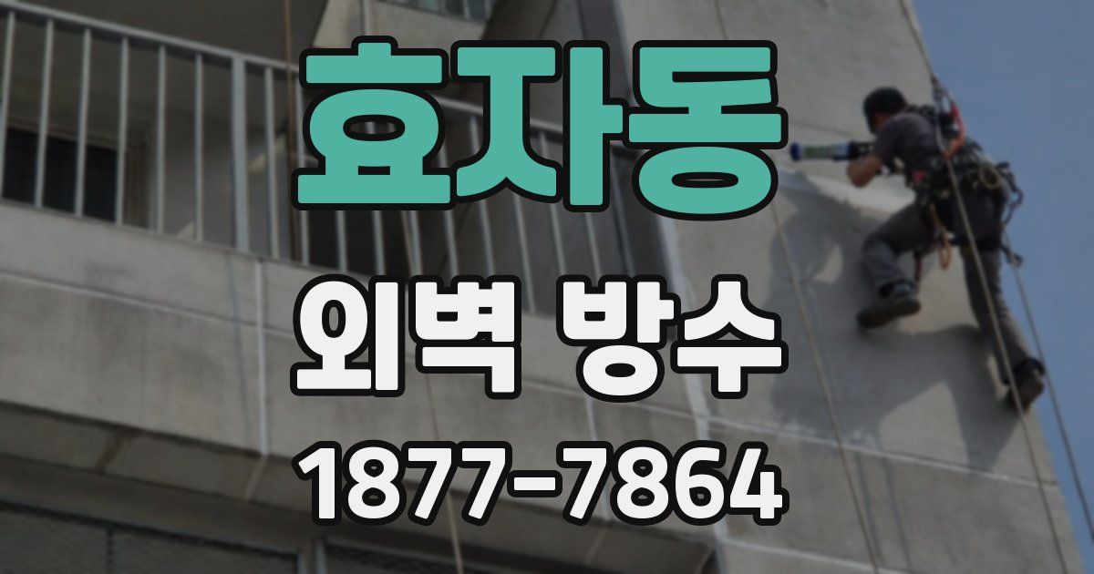 효자동 외벽 방수