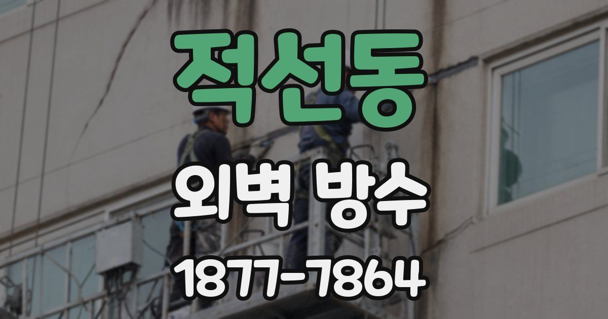 적선동 외벽 방수