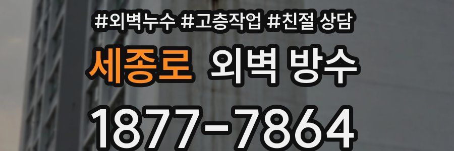 세종로 외벽 방수