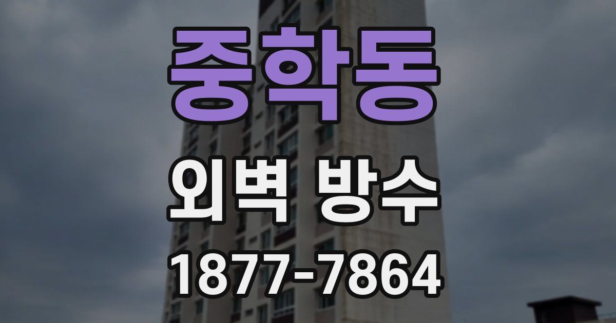 중학동 외벽 방수
