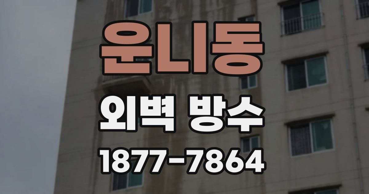 운니동 외벽 방수