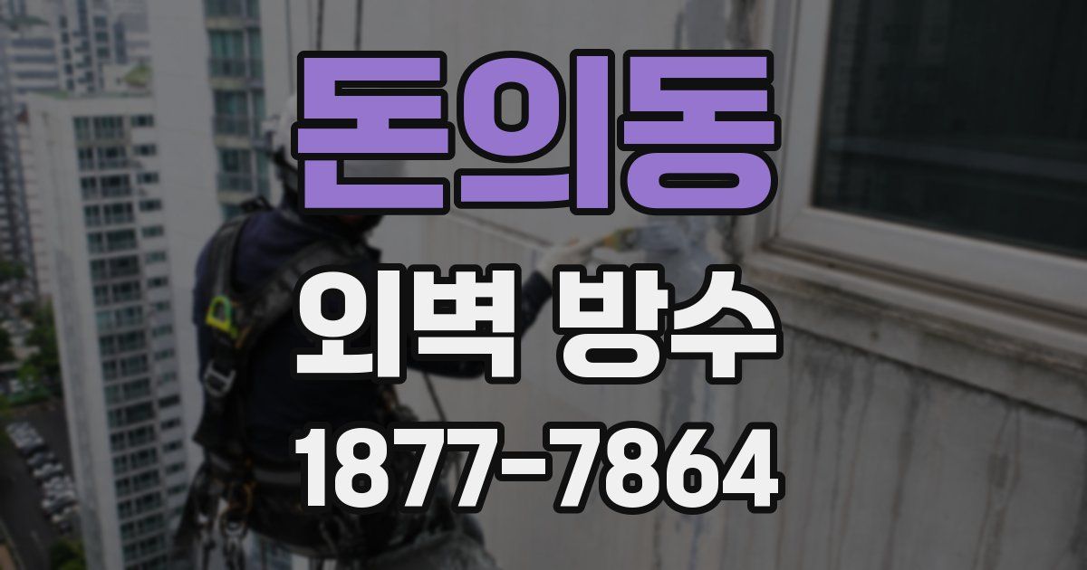 돈의동 외벽 방수