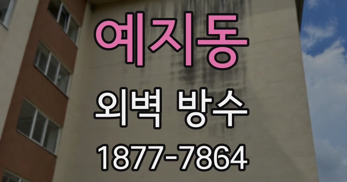 예지동 외벽 방수