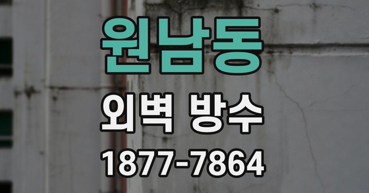 원남동 외벽 방수