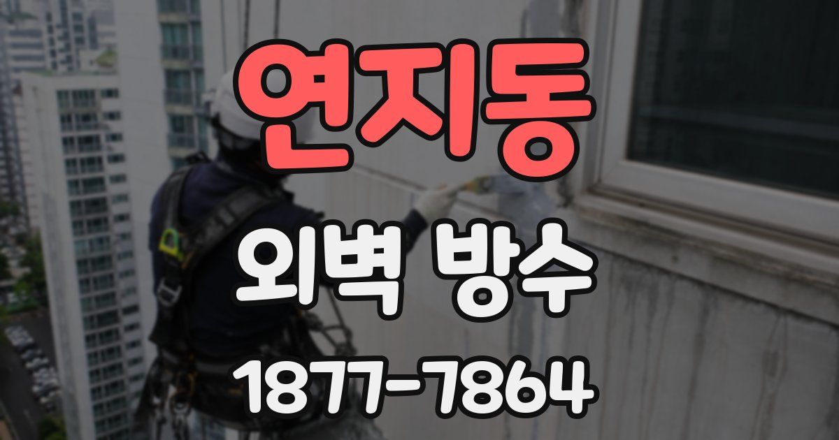 연지동 외벽 방수