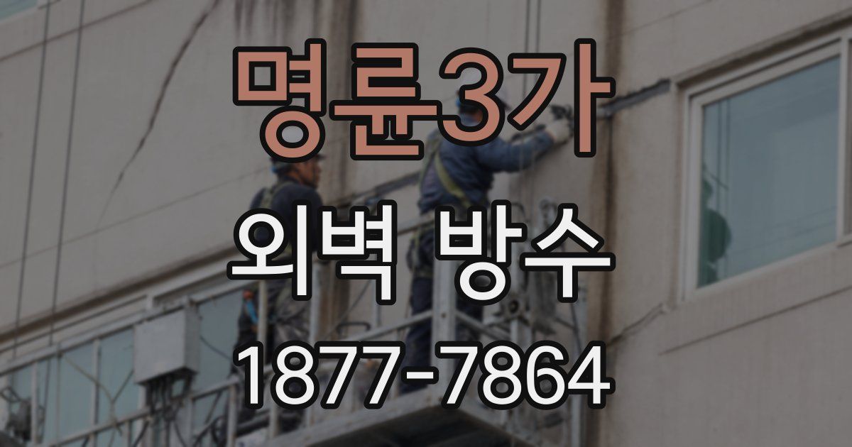 명륜3가 외벽 방수