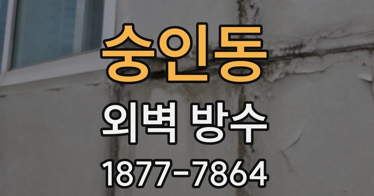 숭인동 외벽 방수