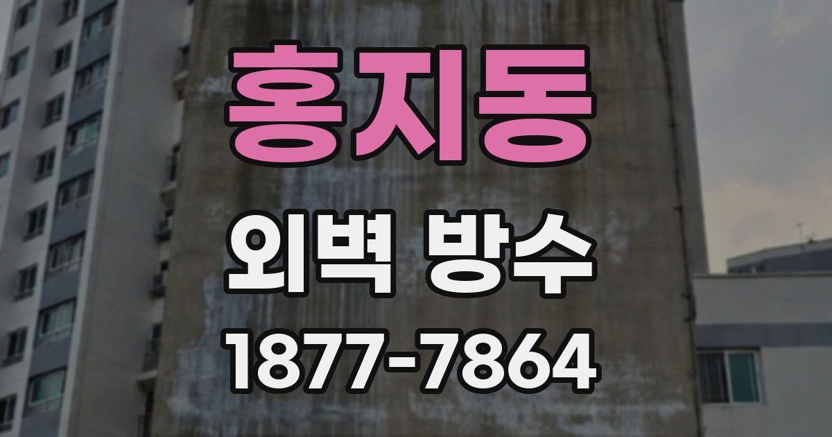 홍지동 외벽 방수