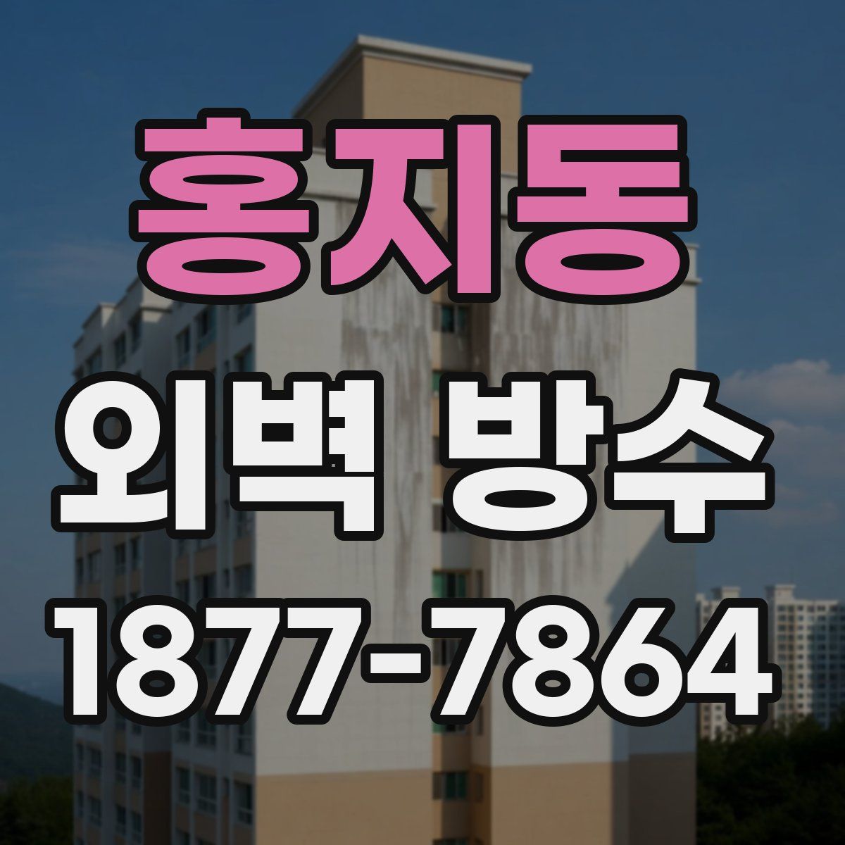 홍지동 외벽 방수