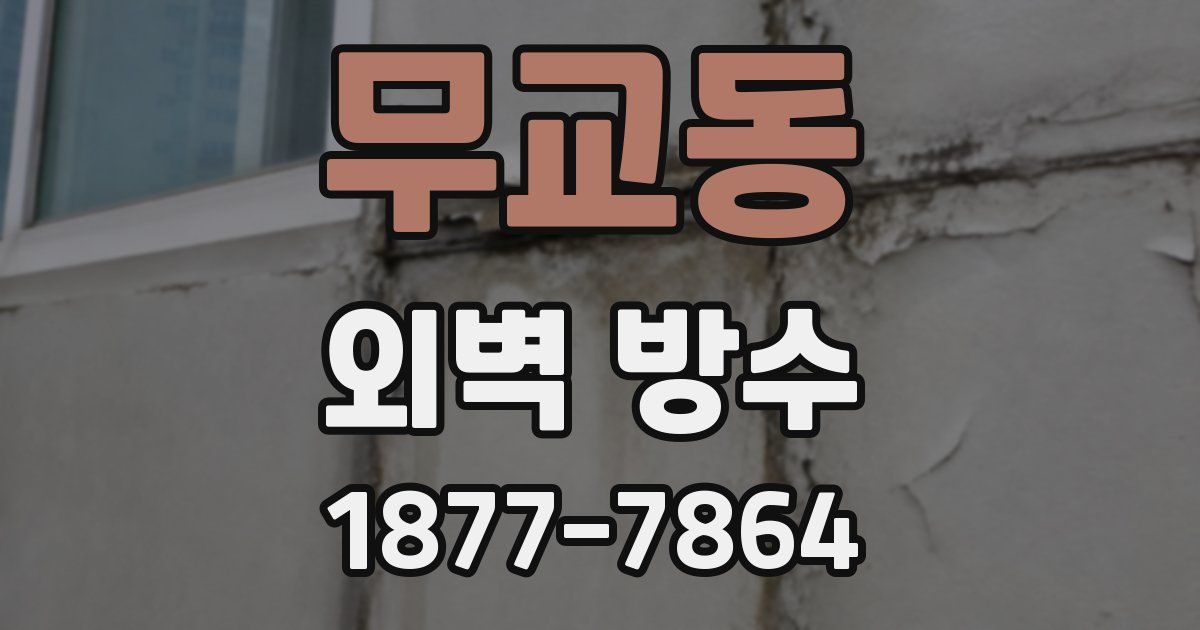 무교동 외벽 방수