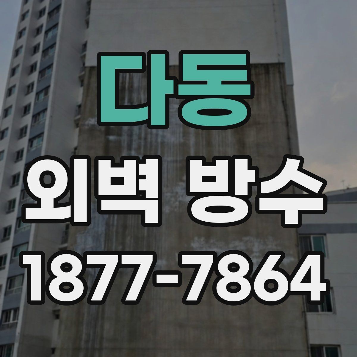 다동 외벽 방수 문제를 미리 발견하는 방법