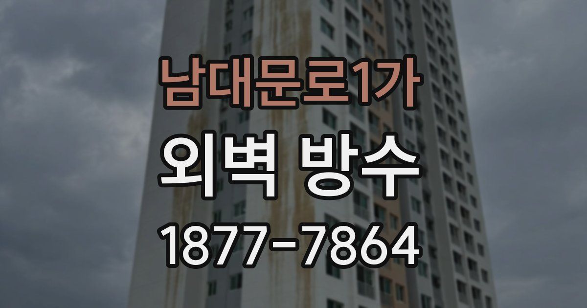 남대문로1가 외벽 방수