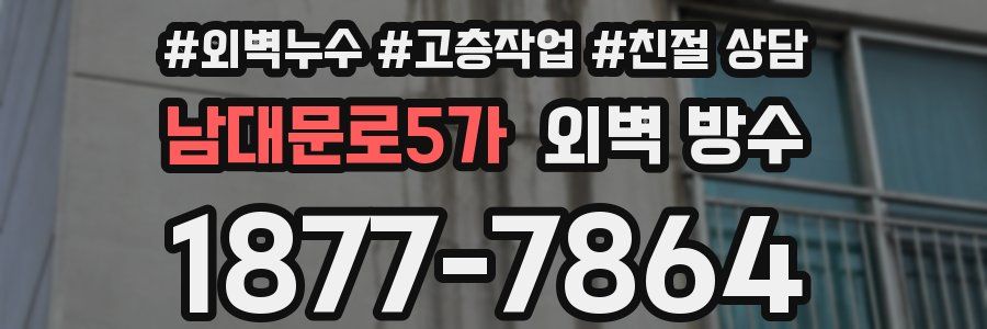 남대문로5가 외벽 방수