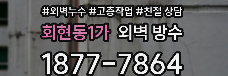 회현동1가 외벽 방수
