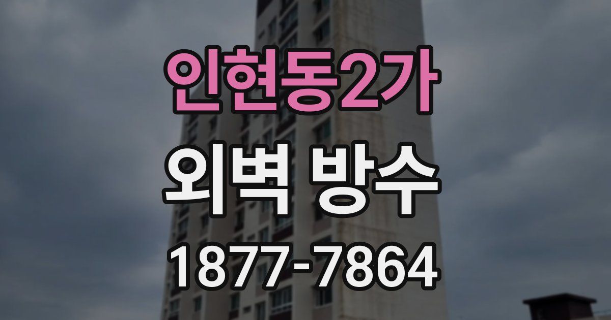 인현동2가 외벽 방수