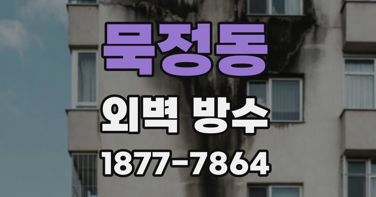묵정동 외벽 방수
