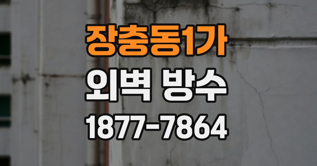 장충동1가 외벽 방수