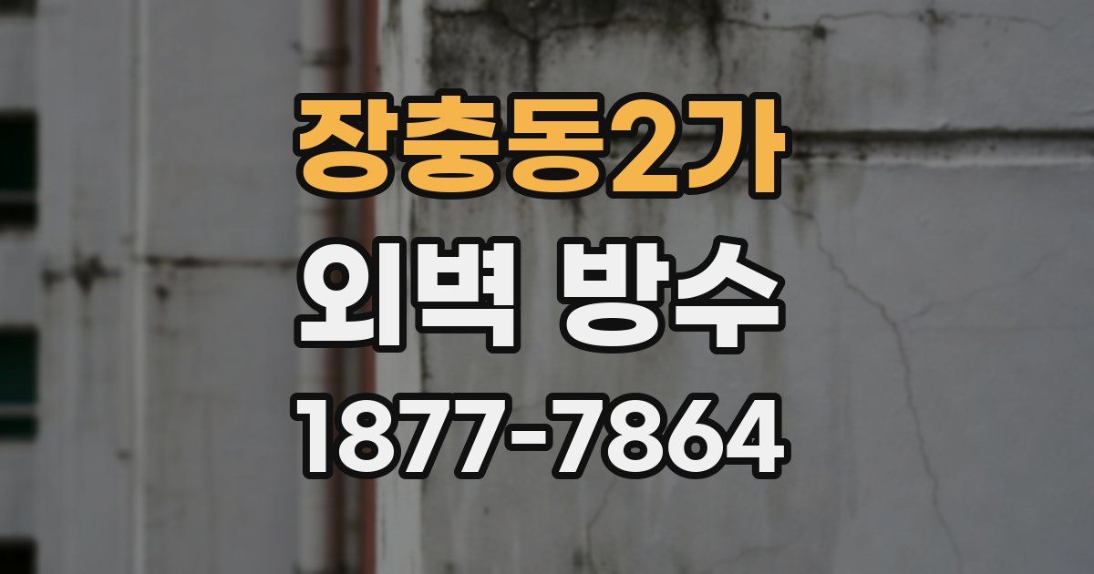 장충동2가 외벽 방수