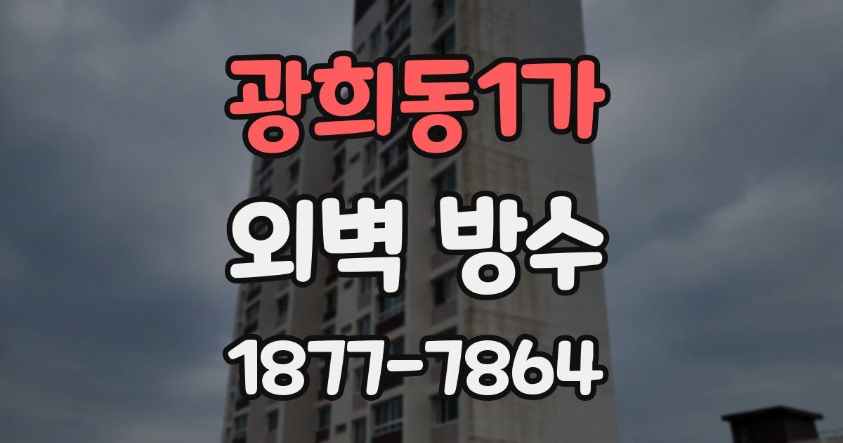 광희동1가 외벽 방수