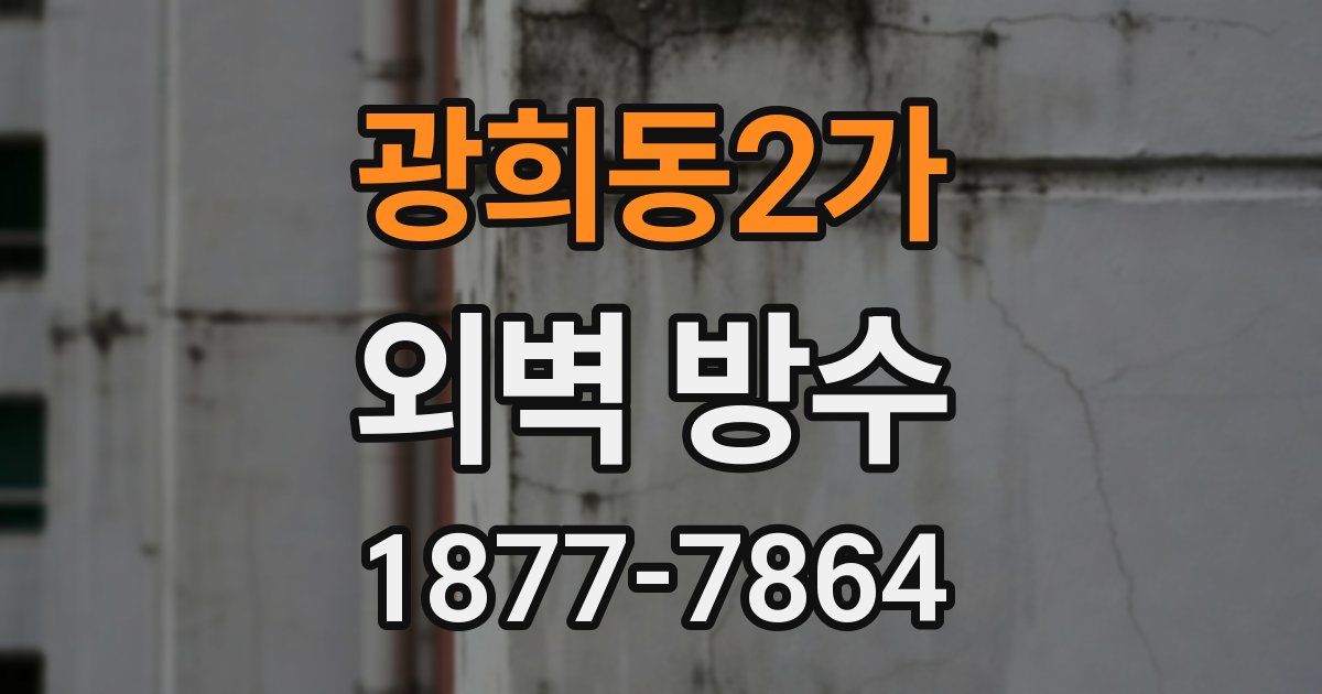 광희동2가 외벽 방수