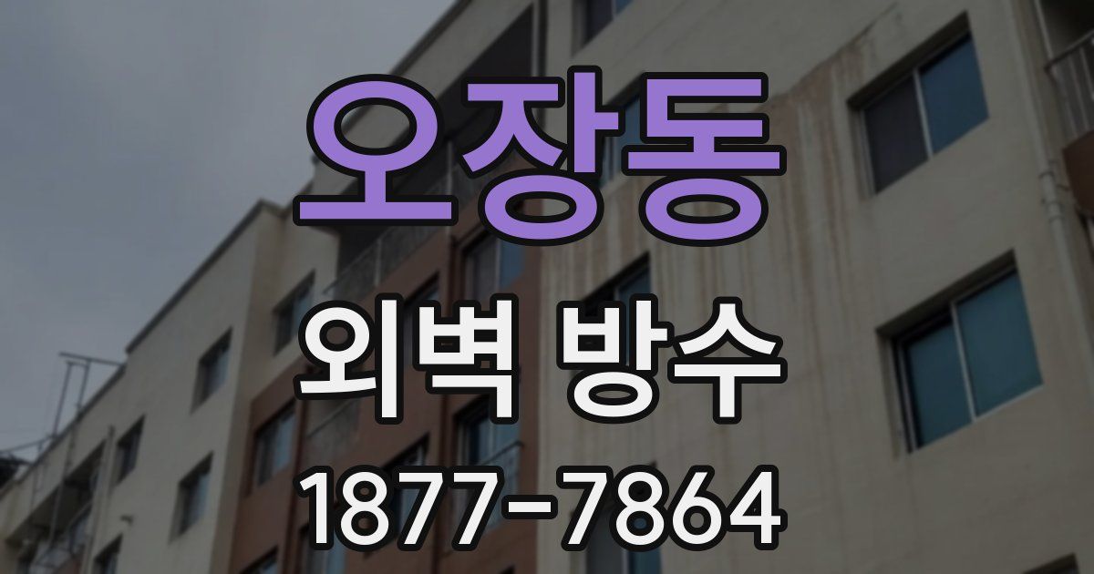 오장동 외벽 방수