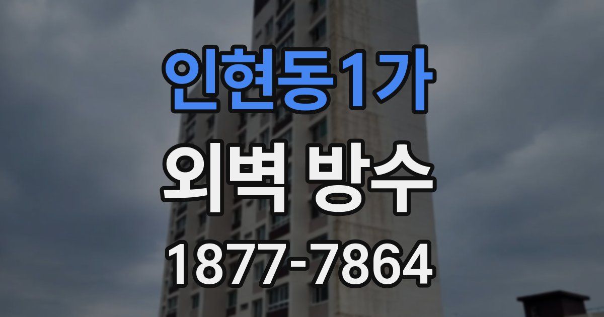 인현동1가 외벽 방수