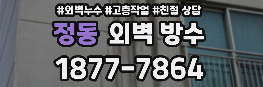 정동 외벽 방수