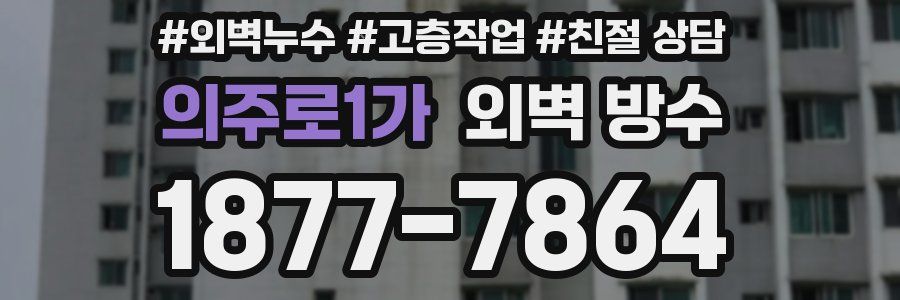 의주로1가 외벽 방수