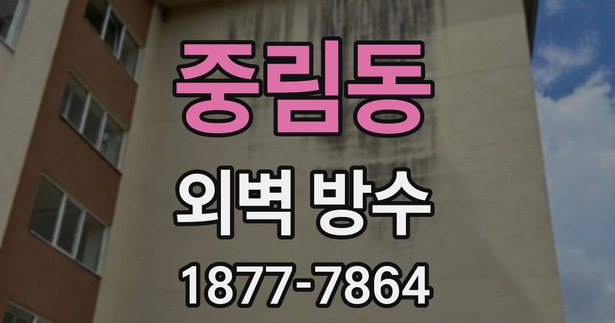 중림동 외벽 방수