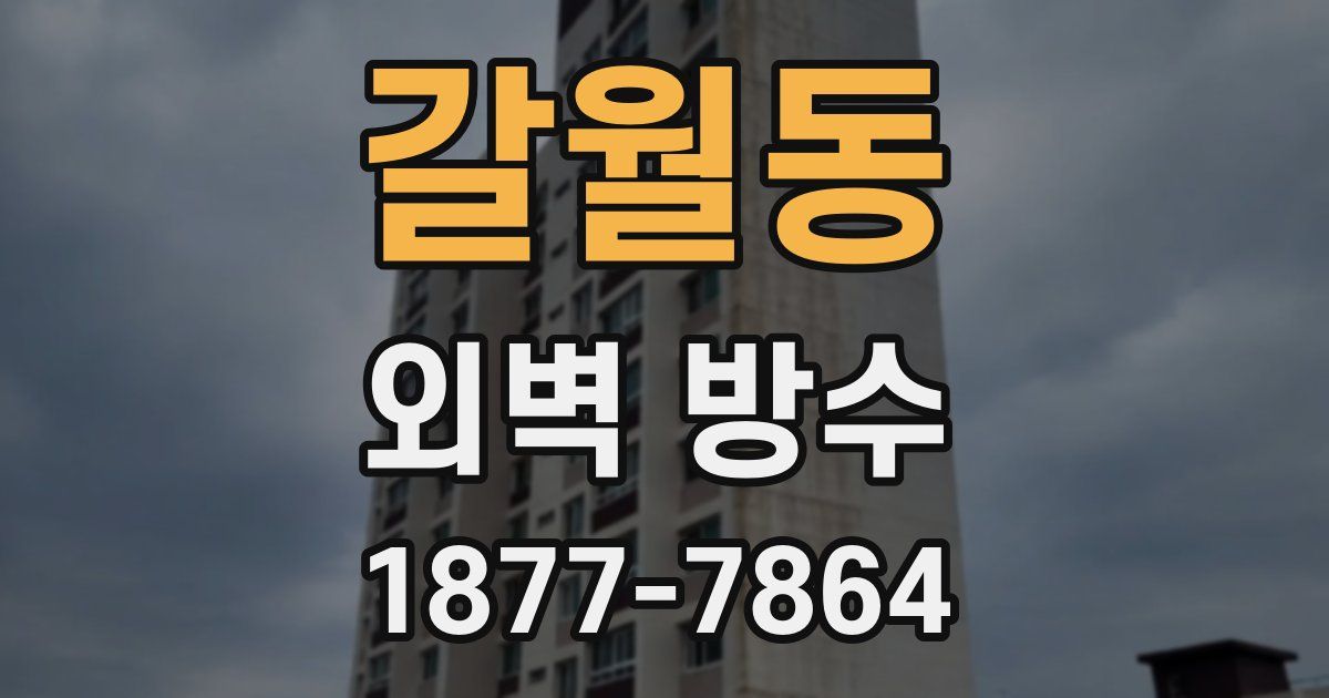 갈월동 외벽 방수