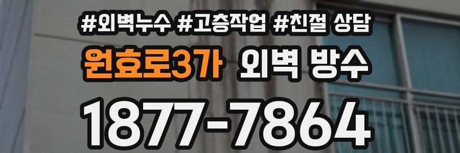 원효로3가 외벽 방수