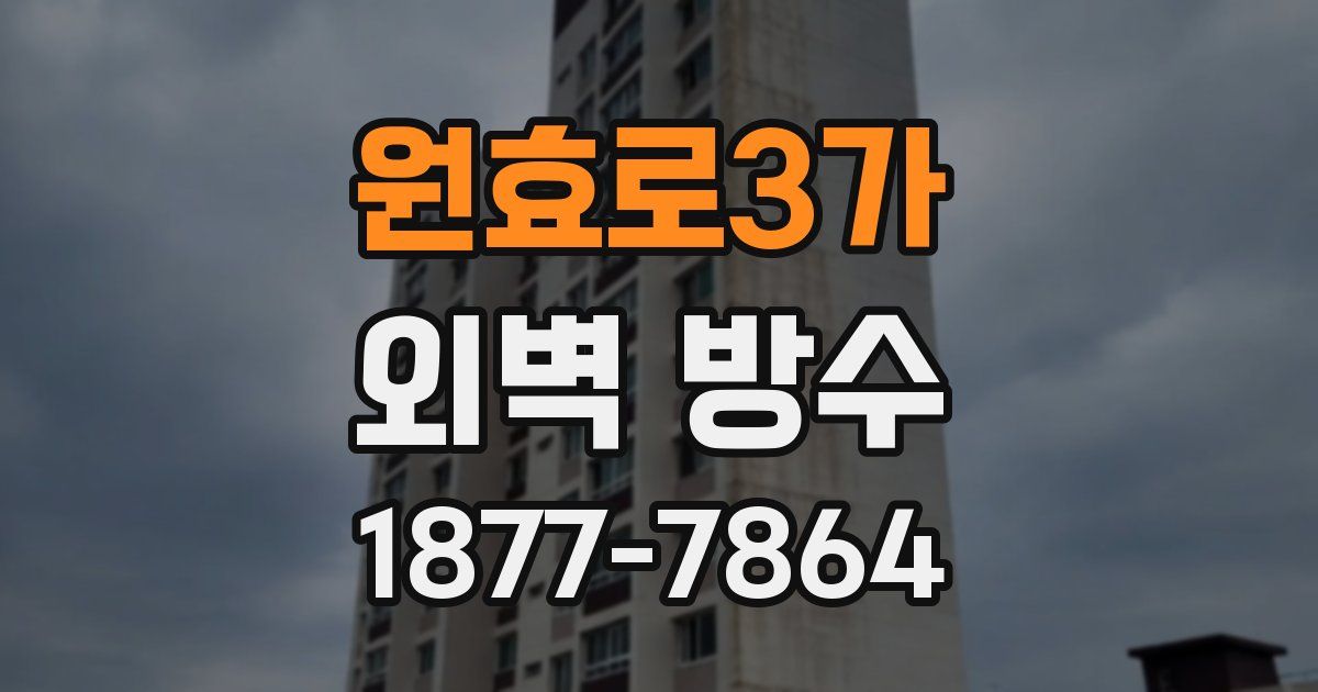 원효로3가 외벽 방수