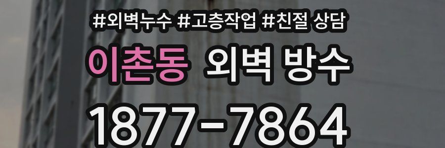 이촌동 외벽 방수