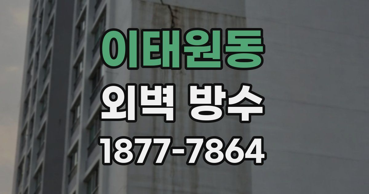 이태원동 외벽 방수