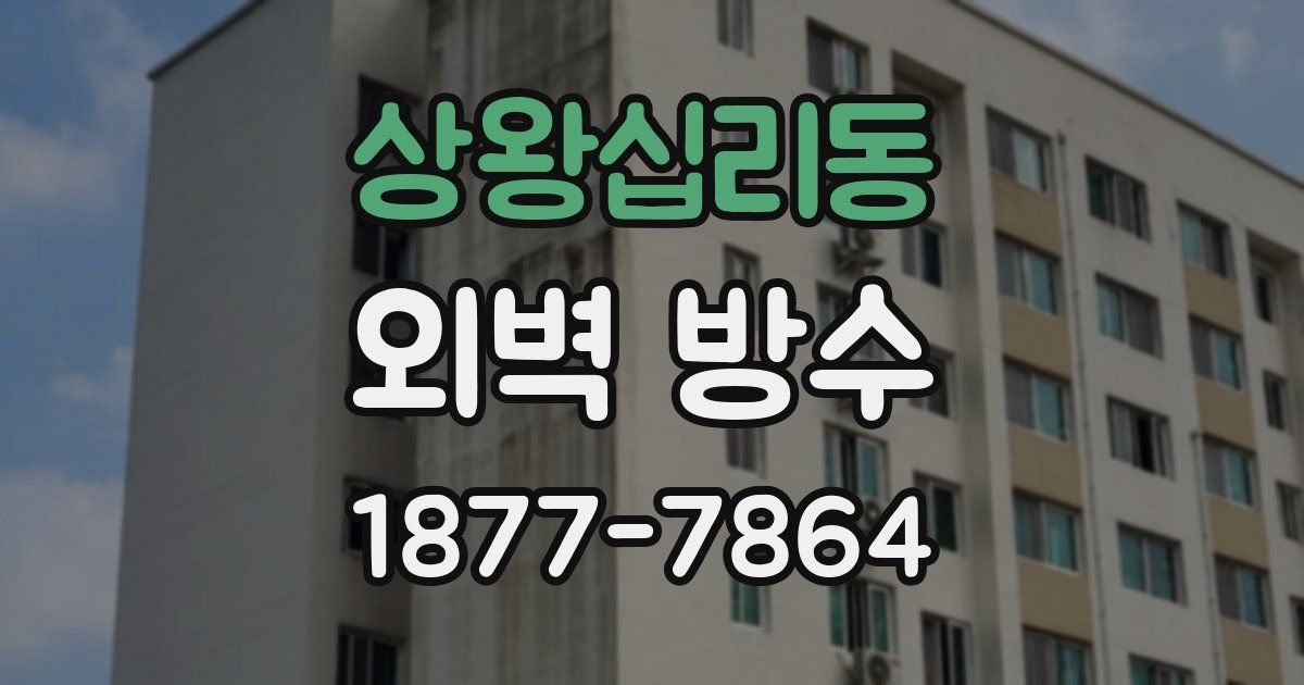 상왕십리동 외벽 방수
