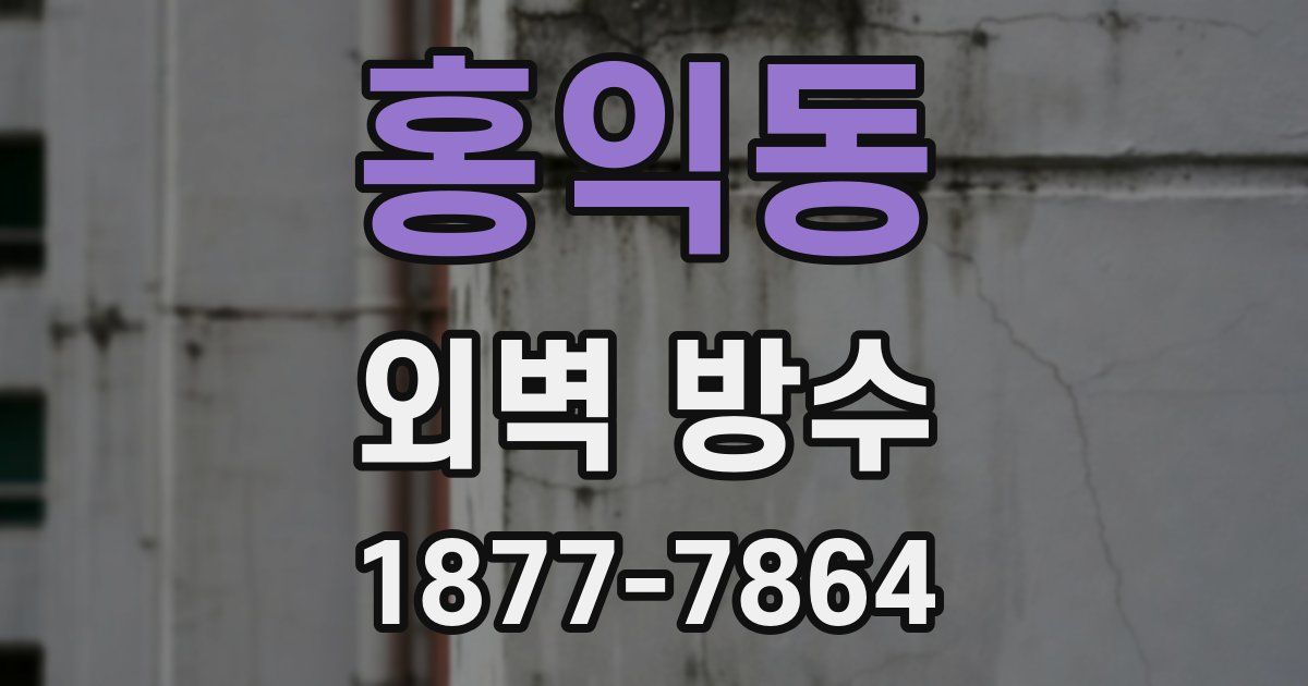 홍익동 외벽 방수