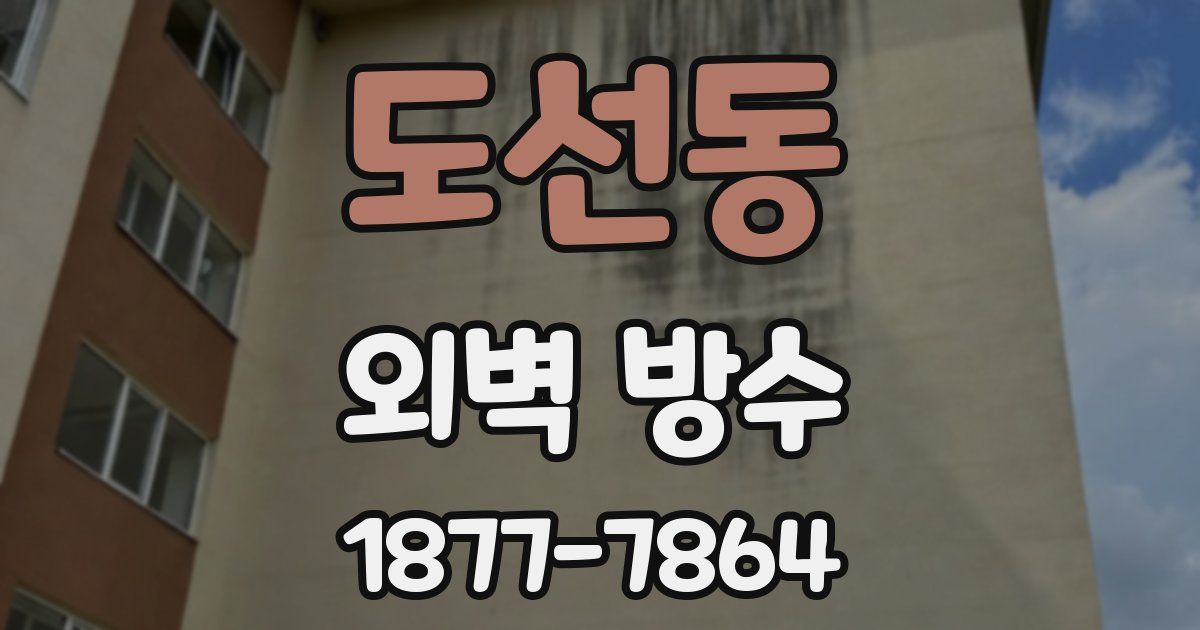 도선동 외벽 방수