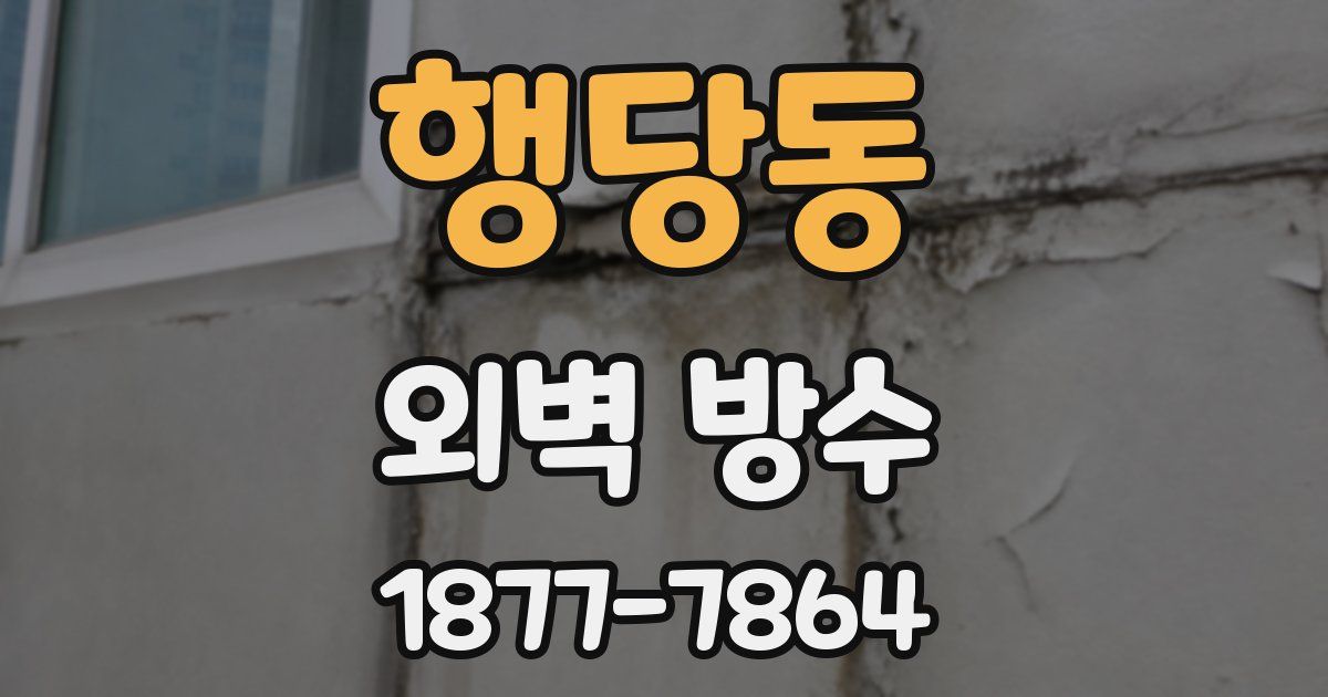 행당동 외벽 방수