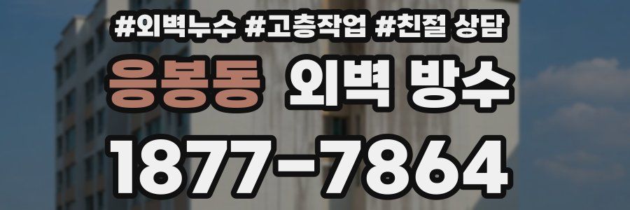 응봉동 외벽 방수