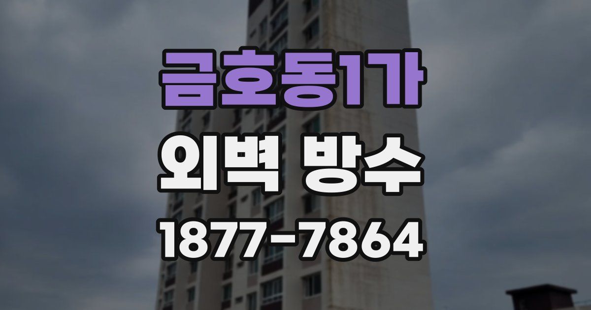 금호동1가 외벽 방수