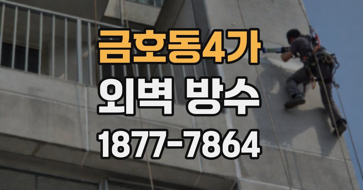 금호동4가 외벽 방수