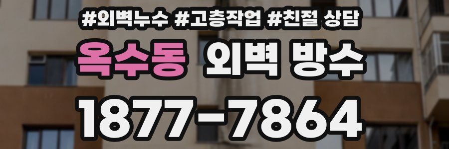 옥수동 외벽 방수