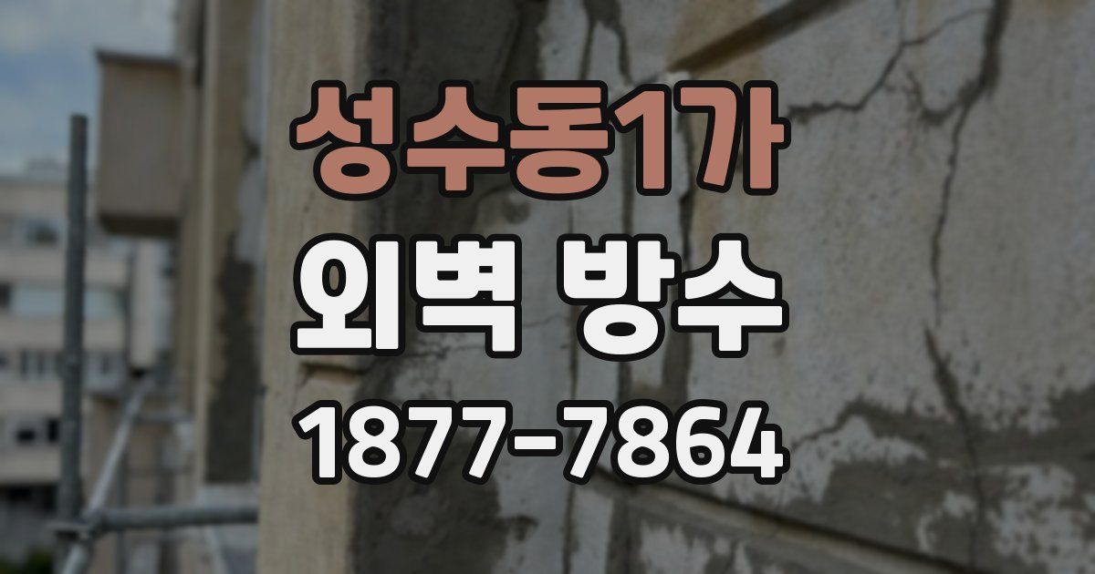 성수동1가 외벽 방수