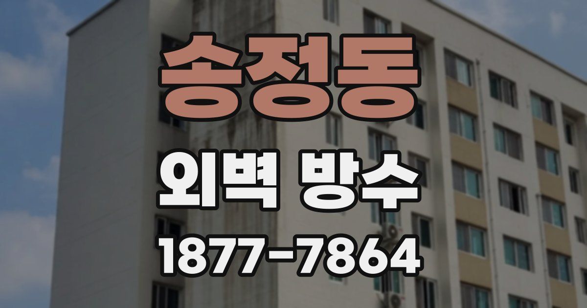 송정동 외벽 방수