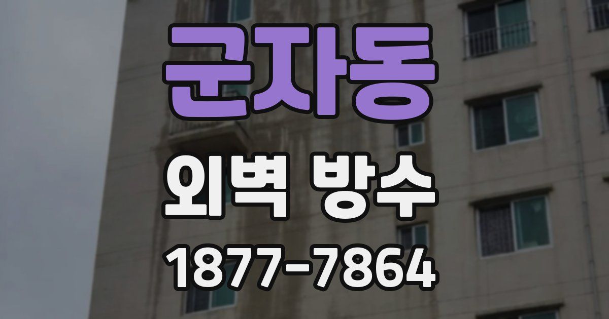 군자동 외벽 방수