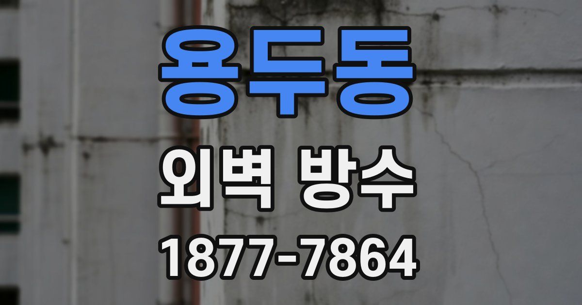용두동 외벽 방수