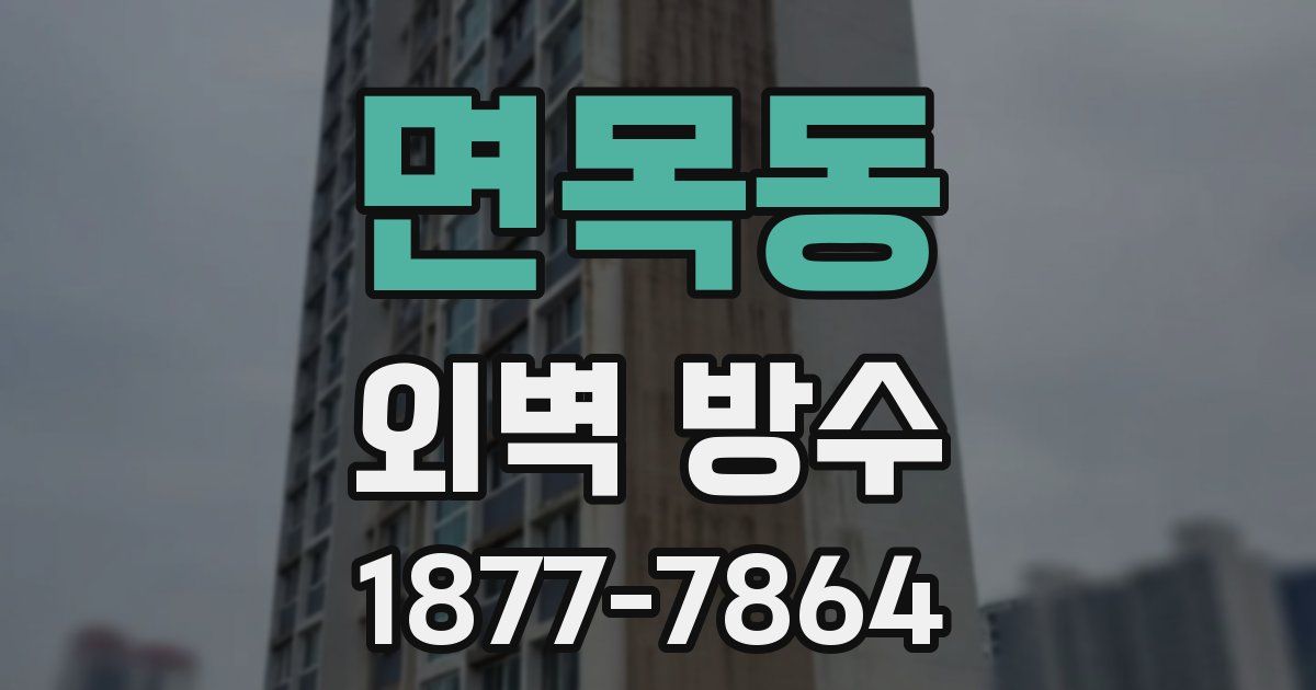면목동 외벽 방수